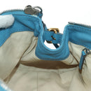Chloe Paddington Hand Bag Leather Blue Gold Silver Auth YKZ1547SAM-20