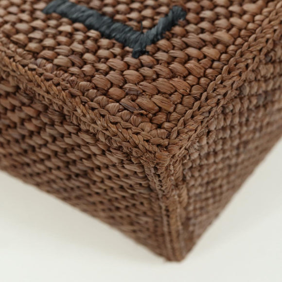 LOEWE Font Tote Small Suna Fujita Collaboration Bag Raffia 2way Auth YKZ1552SAM