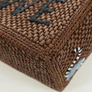 LOEWE Font Tote Small Suna Fujita Collaboration Bag Raffia 2way Auth YKZ1552SAM-16
