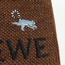 LOEWE Font Tote Small Suna Fujita Collaboration Bag Raffia 2way Auth YKZ1552SAM-20