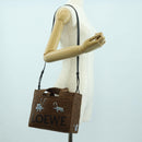 LOEWE Font Tote Small Suna Fujita Collaboration Bag Raffia 2way Auth YKZ1552SAM-24