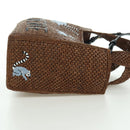 LOEWE Font Tote Small Suna Fujita Collaboration Bag Raffia 2way Auth YKZ1552SAM-4