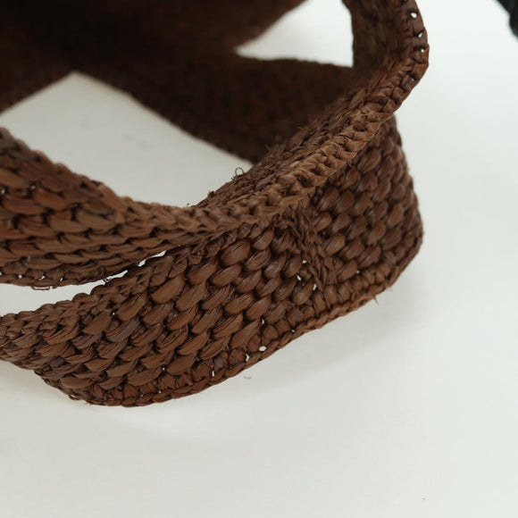 LOEWE Font Tote Small Suna Fujita Collaboration Bag Raffia 2way Auth YKZ1552SAM
