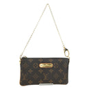 LOUIS VUITTON Monogram Chain Pochette Mila MM Pouch M60094 LV Auth YKZ1556SAV-1
