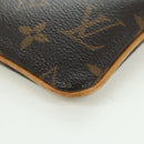 LOUIS VUITTON Monogram Chain Pochette Mila MM Pouch M60094 LV Auth YKZ1556SAV-17