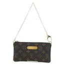 LOUIS VUITTON Monogram Chain Pochette Mila MM Pouch M60094 LV Auth YKZ1556SAV-13