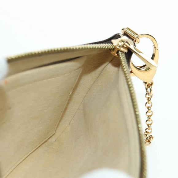 LOUIS VUITTON Monogram Chain Pochette Mila MM Pouch M60094 LV Auth YKZ1556SAV