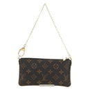 LOUIS VUITTON Monogram Chain Pochette Mila MM Pouch M60094 LV Auth YKZ1556SAV-2
