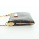 LOUIS VUITTON Monogram Chain Pochette Mila MM Pouch M60094 LV Auth YKZ1556SAV-3