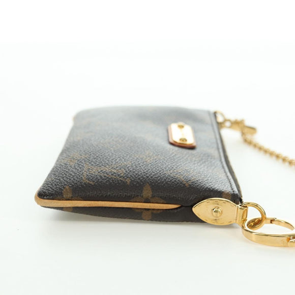 LOUIS VUITTON Monogram Chain Pochette Mila MM Pouch M60094 LV Auth YKZ1556SAV