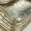 CHANEL Matelasse Chain Shoulder Bag Leather Gold CC Auth YKZ1557SAM-10