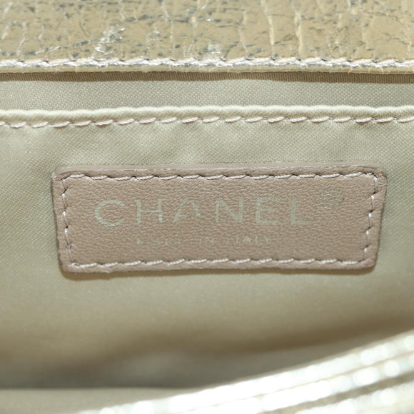 CHANEL Matelasse Chain Shoulder Bag Leather Gold CC Auth YKZ1557SAM