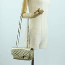 CHANEL Matelasse Chain Shoulder Bag Leather Gold CC Auth YKZ1557SAM-27