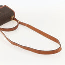 CELINE Macadam Canvas Handtasche PVC Leder 2-Wege Braun Gold Auth YKZ1558A-8