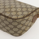 GUCCI GG Supreme Web Sherry Line Bag PVC Beige Gold 56 02 032 Auth YKZ1559-16