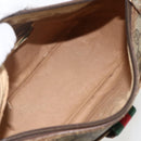 GUCCI GG Supreme Web Sherry Line Bag PVC Beige Gold 56 02 032 Auth YKZ1559-10