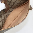 GUCCI GG Supreme Web Sherry Line Bag PVC Beige Gold 56 02 032 Auth YKZ1559-23