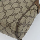GUCCI GG Supreme Web Sherry Line Clutch Bag PVC Beige Gold 89 01 012 Auth YKZ156-15