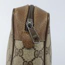 GUCCI GG Supreme Web Sherry Line Clutch Bag PVC Beige Gold 89 01 012 Auth YKZ156-8