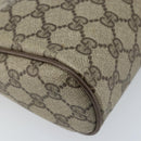 GUCCI GG Supreme Web Sherry Line Clutch Bag PVC Beige Gold 89 01 012 Auth YKZ156-14