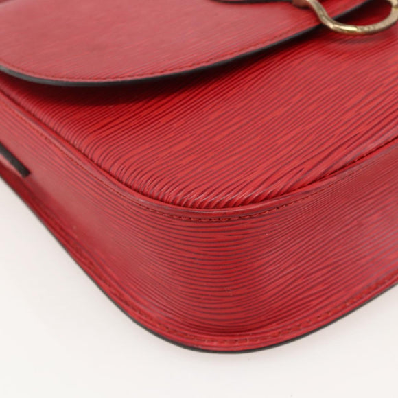 LOUIS VUITTON Epi Saint Cloud GM Shoulder Bag Red M52197 LV Auth YKZ1560