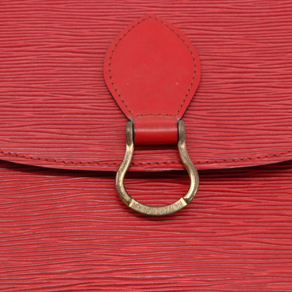 LOUIS VUITTON Epi Saint Cloud GM Shoulder Bag Red M52197 LV Auth YKZ1560