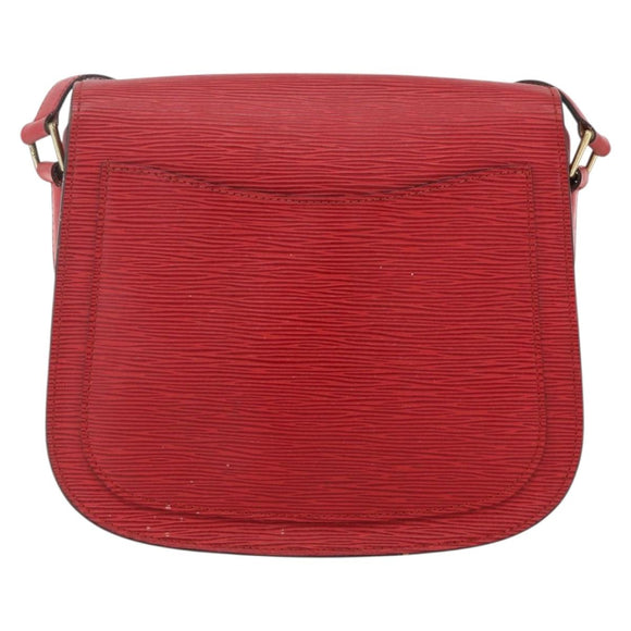 LOUIS VUITTON Epi Saint Cloud GM Shoulder Bag Red M52197 LV Auth YKZ1560