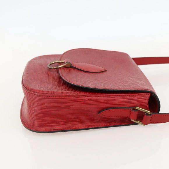 LOUIS VUITTON Epi Saint Cloud GM Shoulder Bag Red M52197 LV Auth YKZ1560