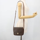 CELINE Macadam Canvas Horse Carriage Bag PVC Leather Brown Gold Auth YKZ1563-27