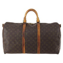 LOUIS VUITTON Monogram Keepall Bandouliere 50 Boston Bag M41416 LV Auth YKZ1565-13
