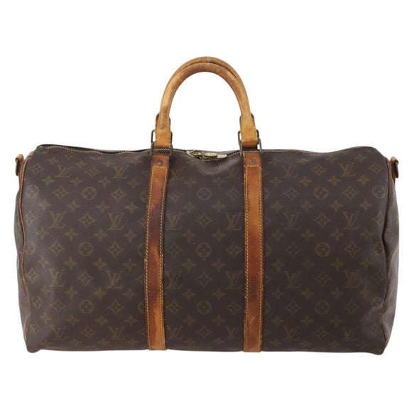 LOUIS VUITTON Monogram Keepall Bandouliere 50 Boston Bag M41416 LV Auth YKZ1565