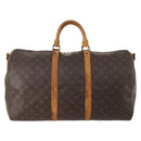 LOUIS VUITTON Monogram Keepall Bandouliere 50 Boston Bag M41416 LV Auth YKZ1565-2