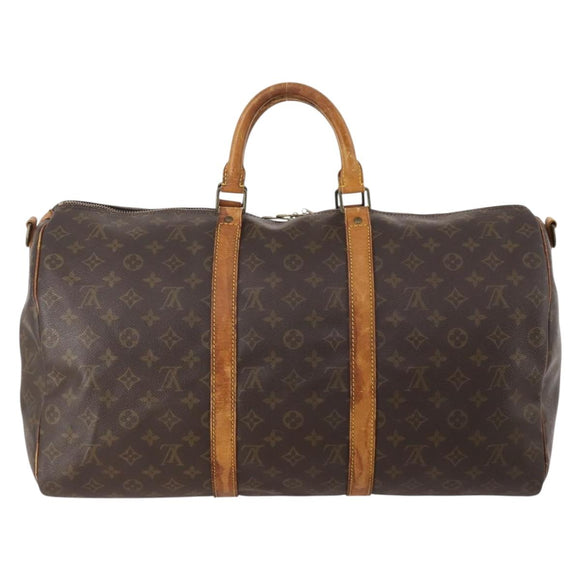 LOUIS VUITTON Monogram Keepall Bandouliere 50 Boston Bag M41416 LV Auth YKZ1565