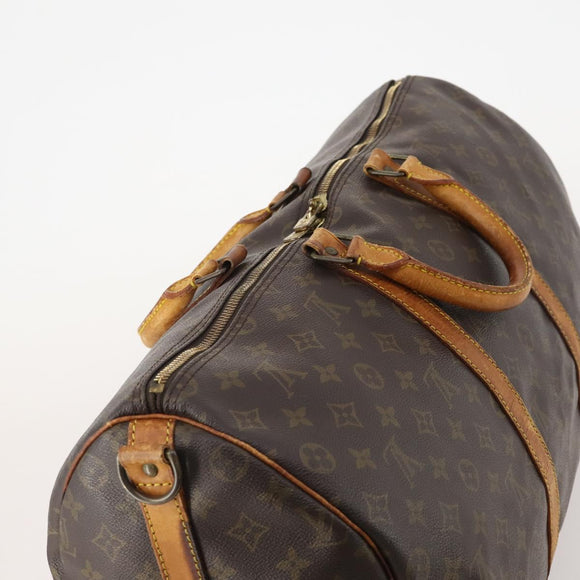 LOUIS VUITTON Monogram Keepall Bandouliere 50 Boston Bag M41416 LV Auth YKZ1565