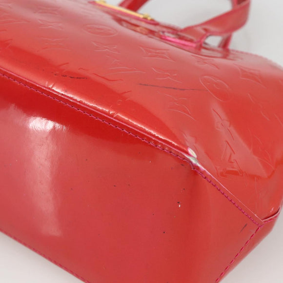 LOUIS VUITTON Monogram Vernis Wilshire PM Hand Bag Rose Pop M93643 Auth YKZ1574