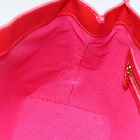 LOUIS VUITTON Monogram Vernis Wilshire PM Hand Bag Rose Pop M93643 Auth YKZ1574