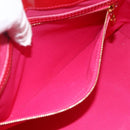 LOUIS VUITTON Monogram Vernis Wilshire PM Hand Bag Rose Pop M93643 Auth YKZ1574-20