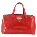 LOUIS VUITTON Monogram Vernis Wilshire PM Hand Bag Rose Pop M93643 Auth YKZ1574-13