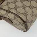 GUCCI GG Supreme Web Sherry Line Bag PVC Beige Gold Red 119 02 088 Auth YKZ1578-11