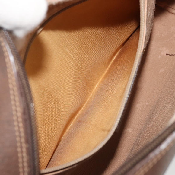 GUCCI GG Supreme Web Sherry Line Bag PVC Beige Gold Red 119 02 088 Auth YKZ1578