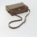 GUCCI GG Supreme Web Sherry Line Bag PVC Beige Gold Red 119 02 088 Auth YKZ1578-7