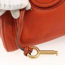 Chloe Paddington Hand Bag Leather Orange Gold Silver Auth YKZ1580SAM-10