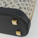 LOUIS VUITTON Monogram Mini Alma Haut Hand Bag Blue M92202 LV Auth YKZ1590A-15