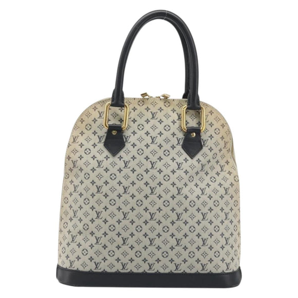 LOUIS VUITTON Monogram Mini Alma Haut Hand Bag Blue M92202 LV Auth YKZ1590A