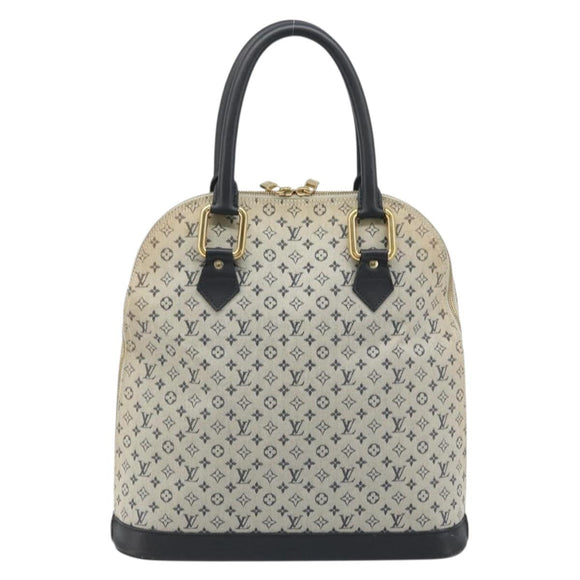 LOUIS VUITTON Monogram Mini Alma Haut Hand Bag Blue M92202 LV Auth YKZ1590A