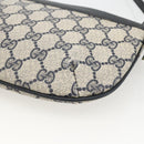 GUCCI GG Supreme Shoulder Bag PVC Navy Gold Auth YKZ1592-16
