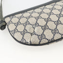 GUCCI GG Supreme Shoulder Bag PVC Navy Gold Auth YKZ1592-17