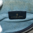 GUCCI GG Supreme Shoulder Bag PVC Navy Gold Auth YKZ1592-19