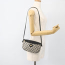 GUCCI GG Supreme Shoulder Bag PVC Navy Gold Auth YKZ1592-23