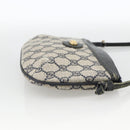 GUCCI GG Supreme Shoulder Bag PVC Navy Gold Auth YKZ1592-4